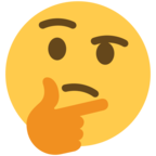 Thinking face emoji